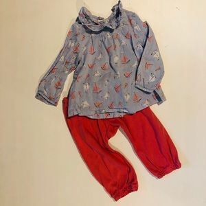 Baby Boden sailboats set